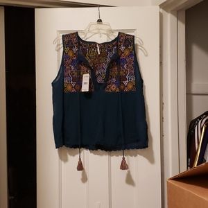 Free people embroidered top